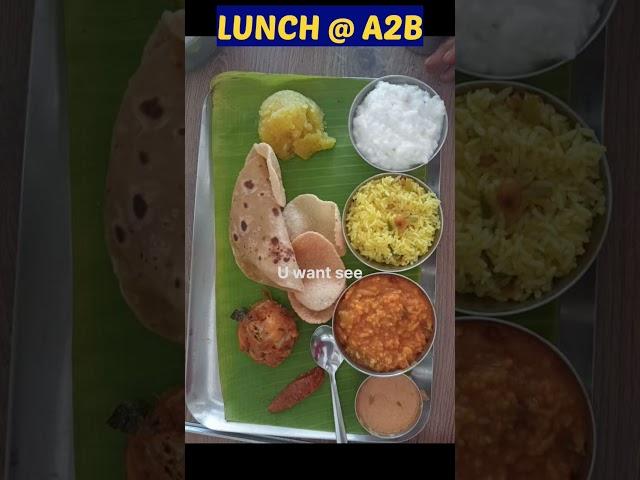 #lunch at #A2B #lunchbox at Chennai #travel #journey #bus #trichy  #vlog bypass #journey #travelvlog