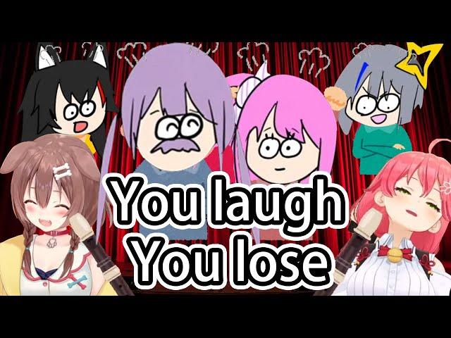 Mikkorone tried not to laugh. (feat. 4th gen + 1 gamer)【Eng Sub/Hololive】