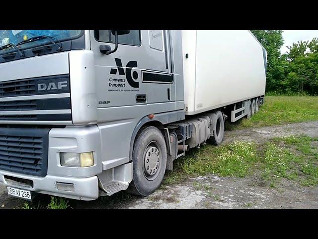 СЕРЫЙ DAF95XF, регулировка клапанов.Дальнобой и ремонт.