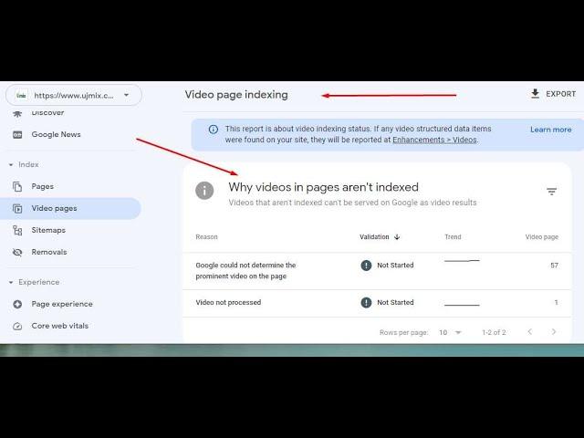 How to fix Google Video page indexing