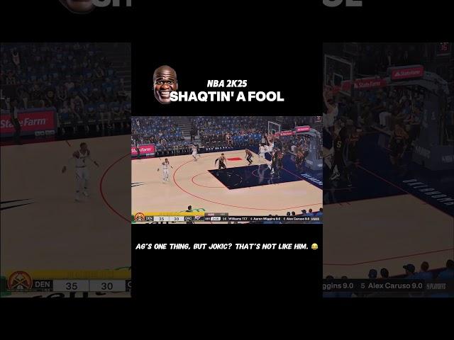 SHAQTIN' A FOOL: The real Jokic, with that high BQ, would never do that! #nbaplayoffs #nba2k25