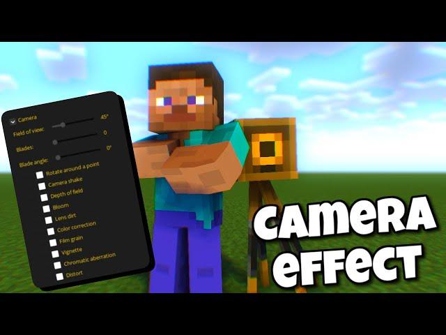 how to use camera effect in mine imator!