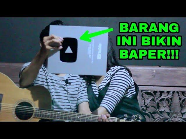 GOMBALIN PACAR PAKAI SILVER PLAY BUTTON, ROMANTIS!! BIKIN BAPER!! #JRVLOG13