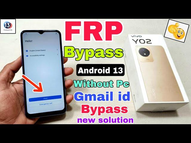 Vivo Y02 FRP Bypass Android 13 | New Method | Vivo Y02 Google Account Bypass Without Pc | Frp Unlock