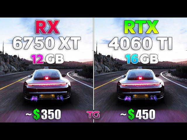 RTX 4060 Ti 16GB vs RX 6750 XT 12GB - Test in 10 Games