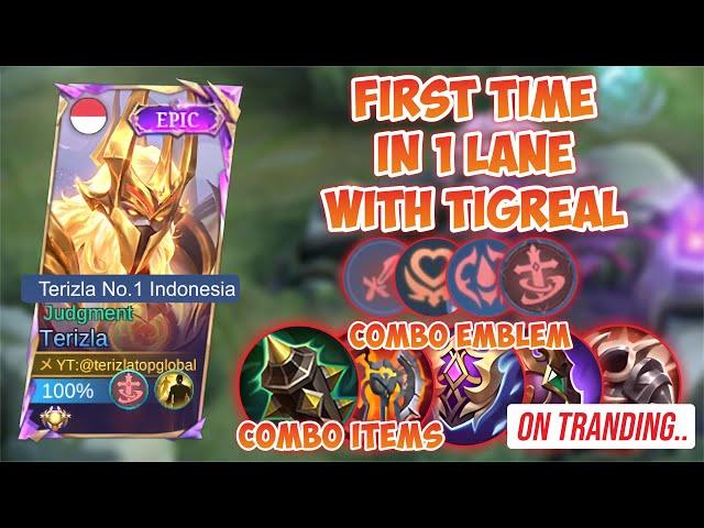 FIRST TIME IN 1 LANE WITH TIGREAL - BEST BUILD TERIZLA 2025