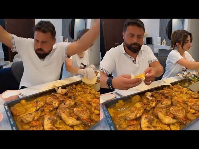 ريتشو ننوش عم يتغضو شوفو رد فعل ريتشو على طبخ ننوش 