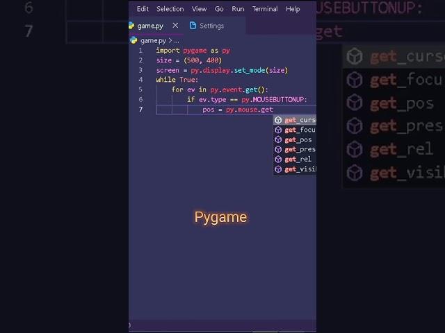Pygame - Create game in python || Pygame python tutorial #python #pygame