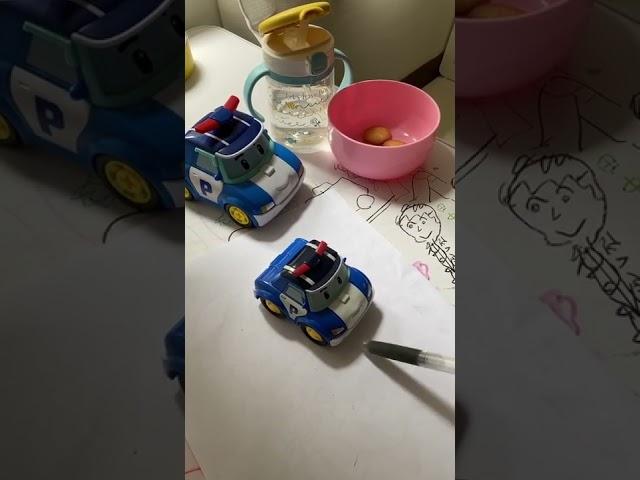 3D art on paper!! How To Draw 3D “Poli” #poli #3D映画