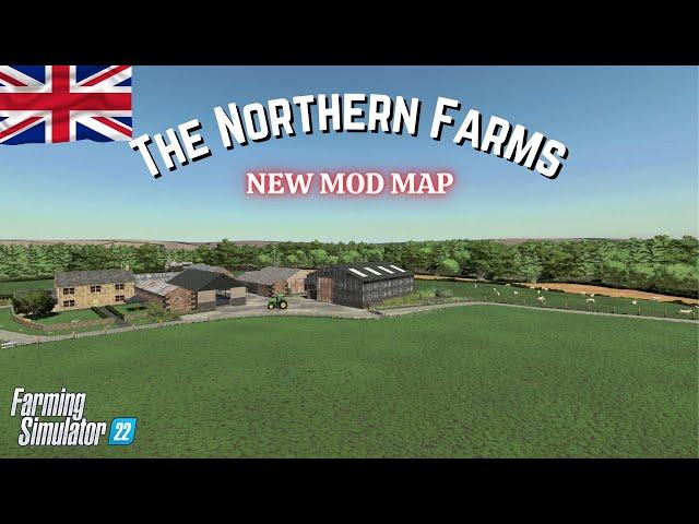 "THE NORTHERN FARMS" FS22 Map Tour/Review | New Mod Map | Farming Simulator 22 | PS5