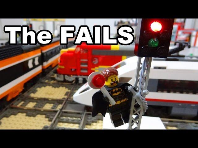 The FAILS: Lego train rail crossing automated by Arduino