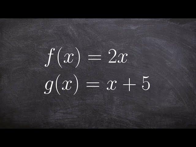 Solving the Composition of Two Functions