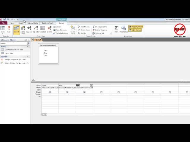 Microsoft Access How to Use the Append Query