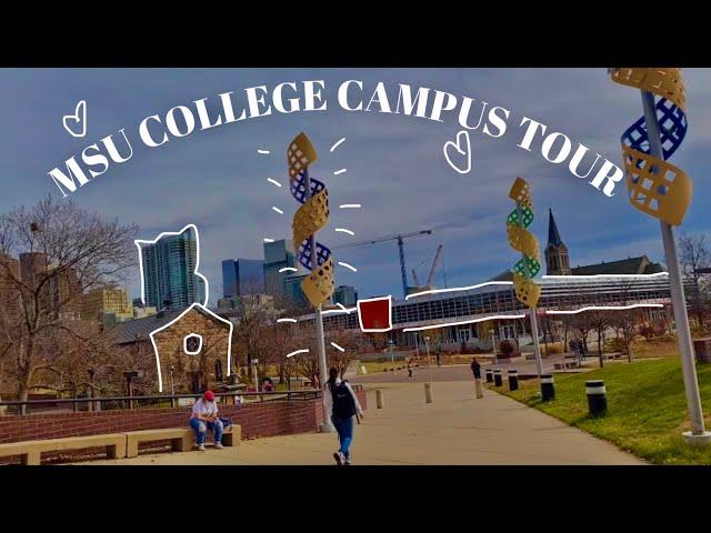 my first college campus tour (come join me ) | metropolitan state university in denver; campus tour