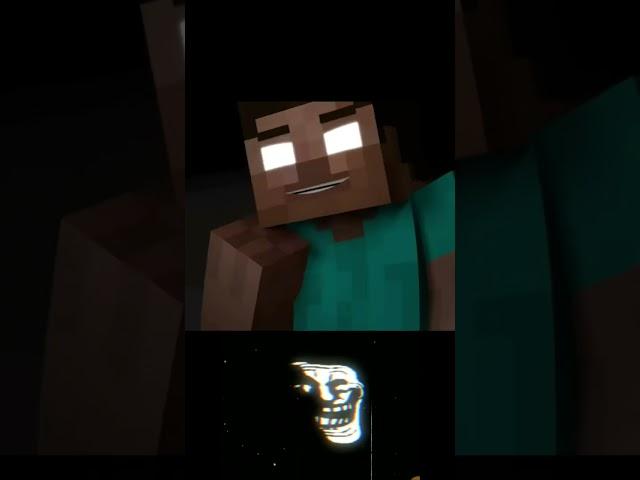 steve changes to herobrine #shorts #minecraft #herobrine