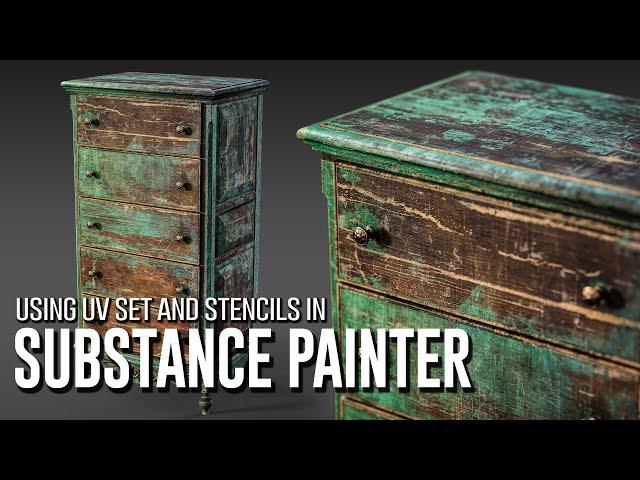 Using UV set and Stencils In Substance Painter -- English version