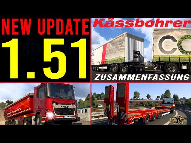 ETS2 1.51 NEW Update  New Trucks & Trailer - Zusammenfassung ᐅ Biggest Update