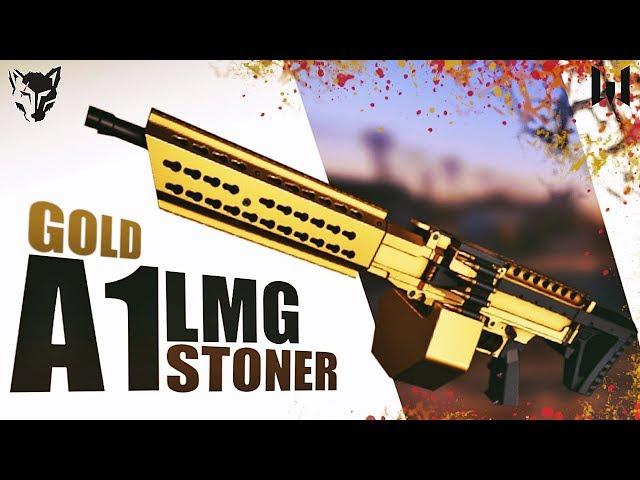 Warface gold Stoner LMG A1 - New 88 damage LMG