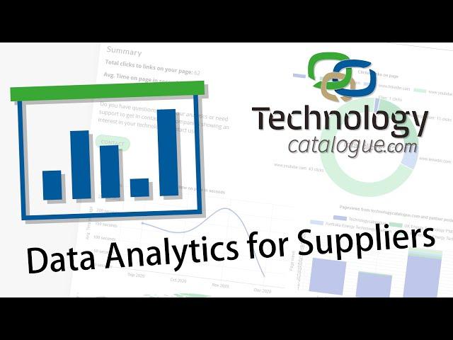 DATA ANALYTICS for SUPPLIERS | TechnologyCatalogue.com