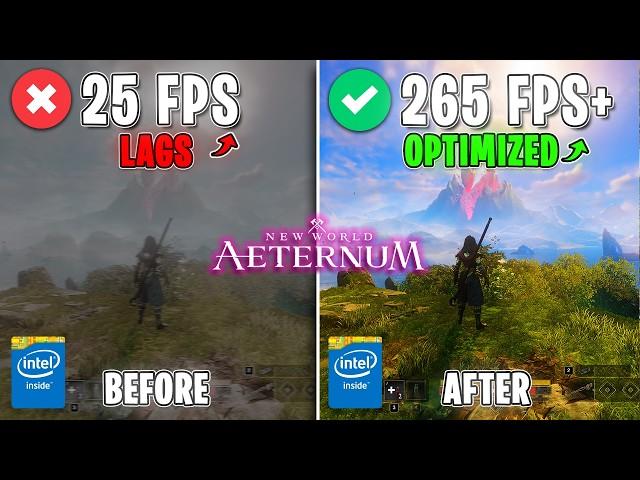 New World Aeternum - BEST SETTINGS for MAX FPS on ANY PC | Fix Lags & Stutter 