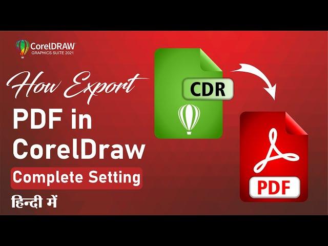 How to Create PDF in Coreldraw | Offset printing profile settings | CorelDraw by Ashish