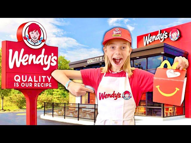 Buying Real McDonald's FOOD At Wendy's In My HOUSE!