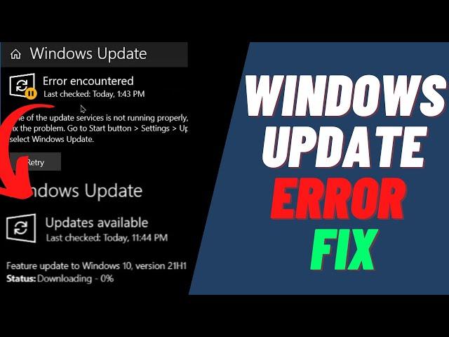 Windows update problem FIX | How do I fix Windows Update Troubleshooting 2021? [Update Windows 11] !