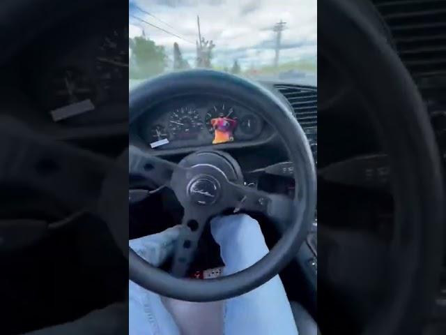 Street drifting POV BMW