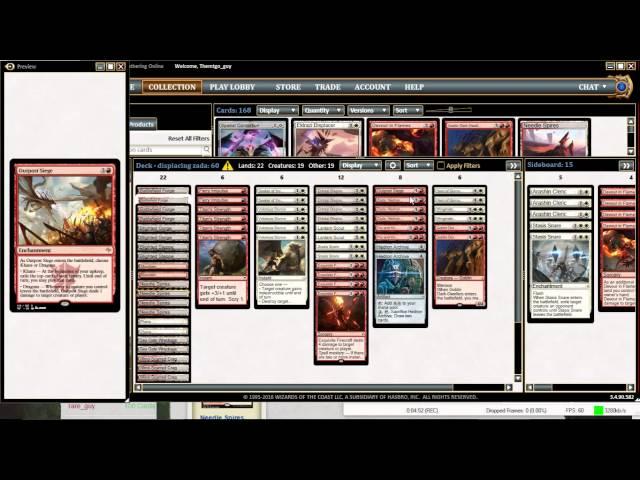 Standard (OGW) Displacing Zada Deck Tech