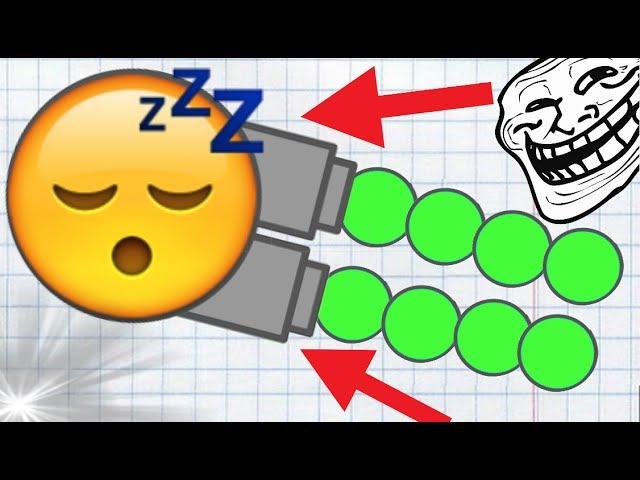 DIEP.IO TROLLING THE SLEEPY TANKS ( Diep.io Funny Moments )