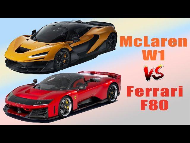 McLaren W1 vs Ferrari F80 - Similarities And Differences