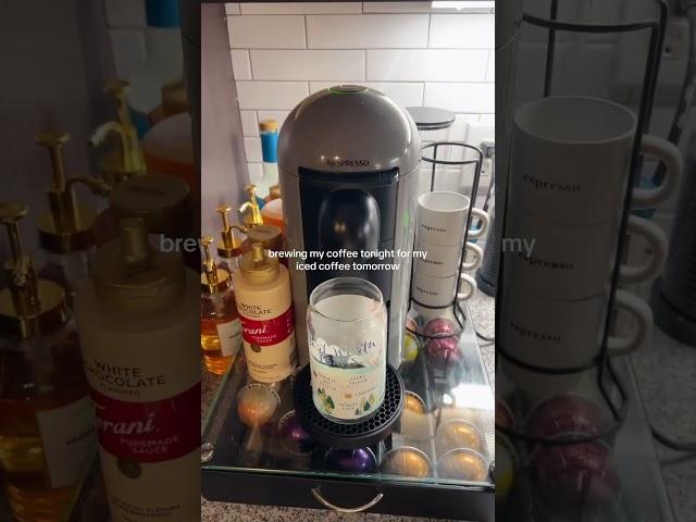 iced coffee  #coffeeshort #icedcoffee #coffee #nespressocoffee #nespressovertuo