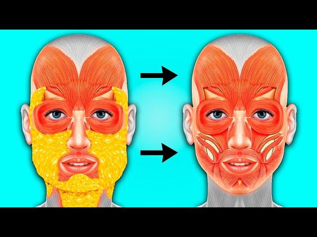 How to REMOVE CHEEKS and FAT FROM THE FACE in 5 MINUTES - Simple Exercises For Cheeks and Cheekbones