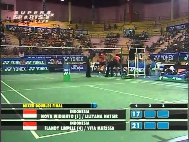 asia championship 2008 Flandy Limpele 4 Vita Marissa vs Nova Widianto 1 Liliyana Natsir Asia Championship 2008 Final1