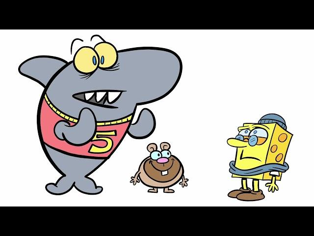 Shark vs SpongeBob SquarePants