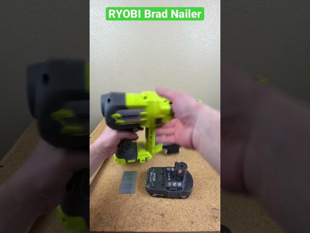 How to use Ryobi Brad Nailer 18 gauge brad nail gun.