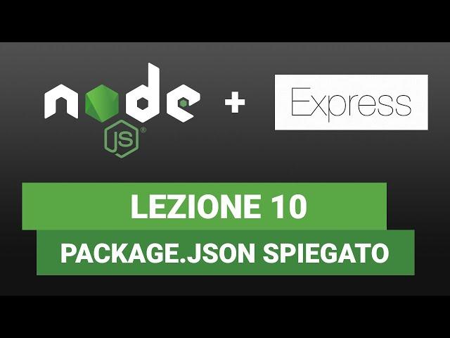 Node JS Tutorial Italiano 10 - Package.json