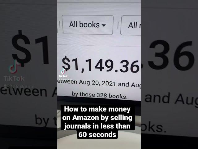 How to make money on Amazon selling blank journals in 60 seconds! 