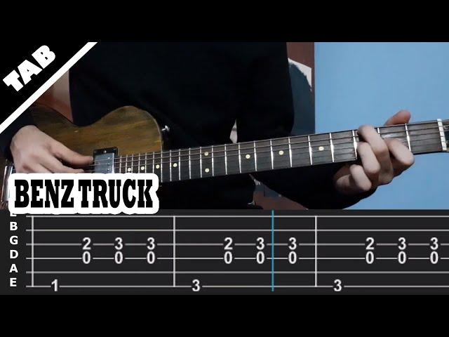 Benz Truck - Lil Peep | Guitar TAB | Lesson | Tutorial