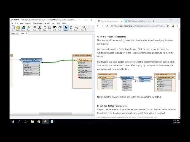 2019 FME Desktop Basic Training Course Day 2