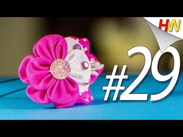 Hairpin "kanzashi" .Kanzashi for beginners.