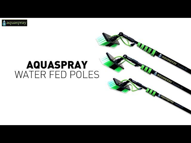 Aquaspray Water Fed Pole Pure Water Window and Solar Cleaning System