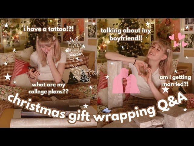 ANSWERING YOUR QUESTIONS!! christmas gift wrapping q&a   || VLOGMAS DAY 19