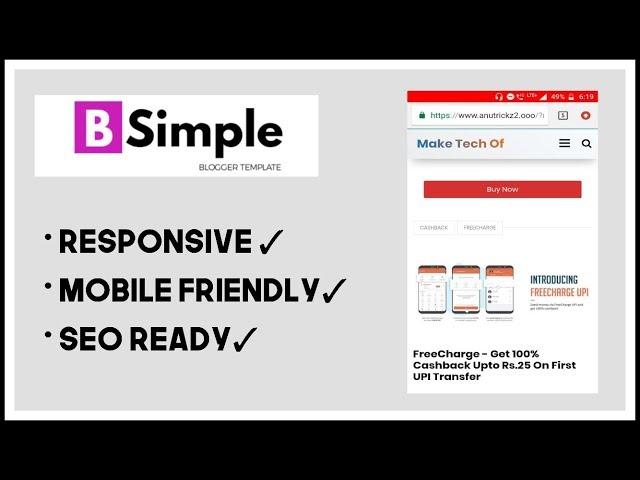 Bsimple blogger Template Premium Now Free | simple , clean,seo ready template