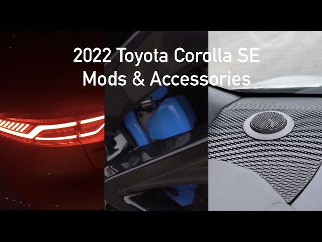 2022 Toyota Corolla SE Nightshade Mods and Accessories