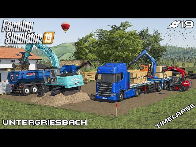 Delivering materials with SCANIA | Lawn Care on Untergriesbach | Farming Simulator 19 | Episode 19