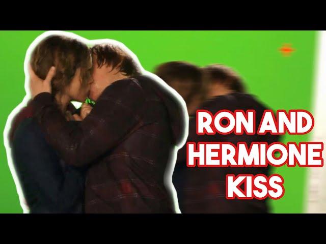 BEHIND THE SCENES RON AND HERMIONE KISS||EMMA WATSON KISSING RUPERT GRINT