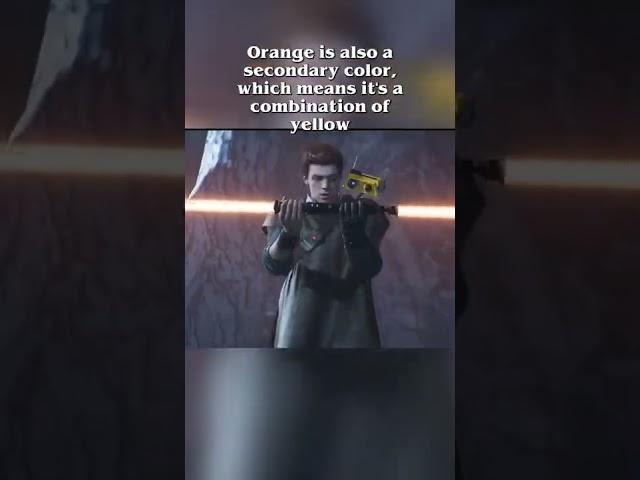 Orange Lightsaber Color Meaning #shorts