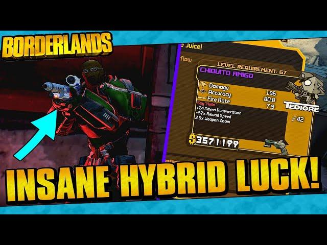 Borderlands | 2 Insanely Rare Hybrid Weapon Drops!