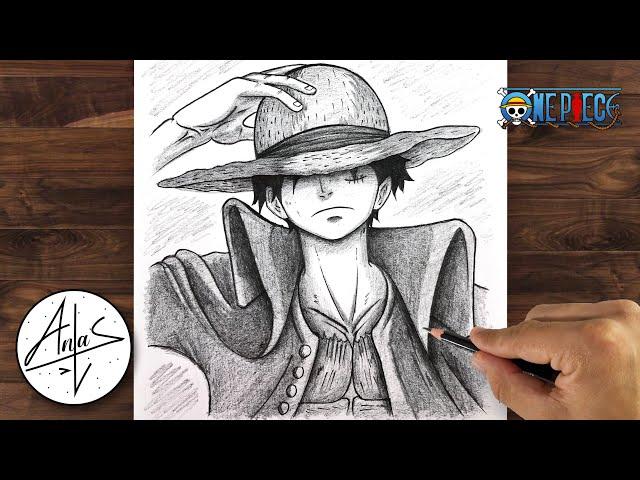 How to Draw LUFFY | One Piece Drawing Tutorial